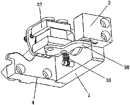 Thumb-tag needle structure of hosiery knitting machine