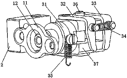 Thumb-tag needle structure of hosiery knitting machine