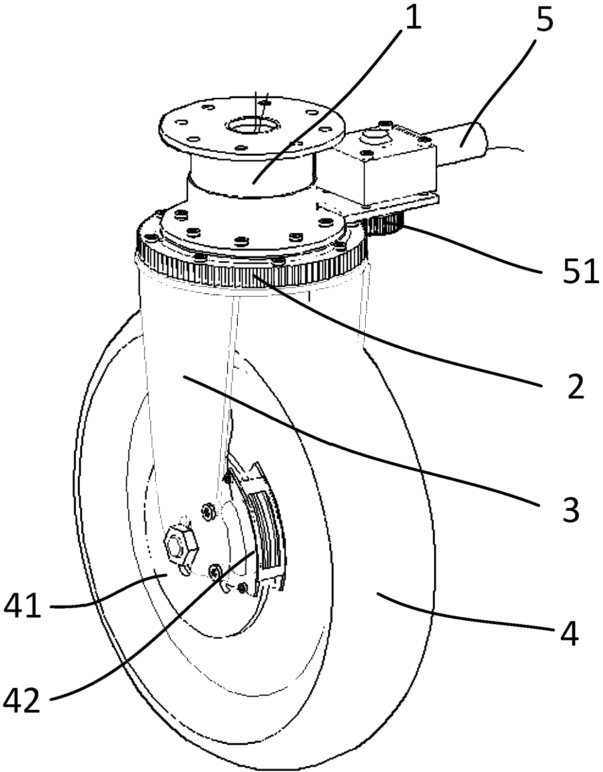 Automatic driving steering system and vehicle