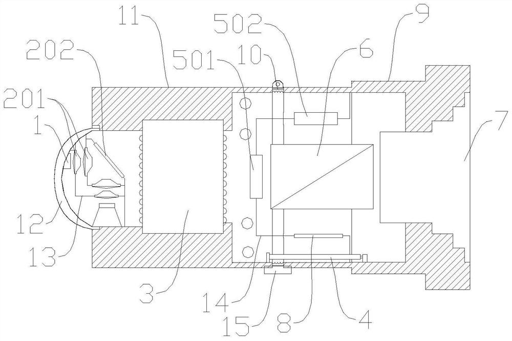 Refractive-diffractive projection illumination system