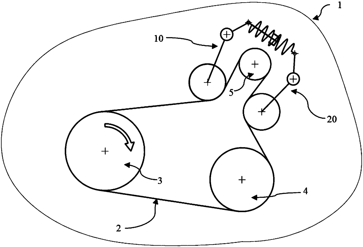 A bidirectional tensioning device with bidirectional association and variable damping device