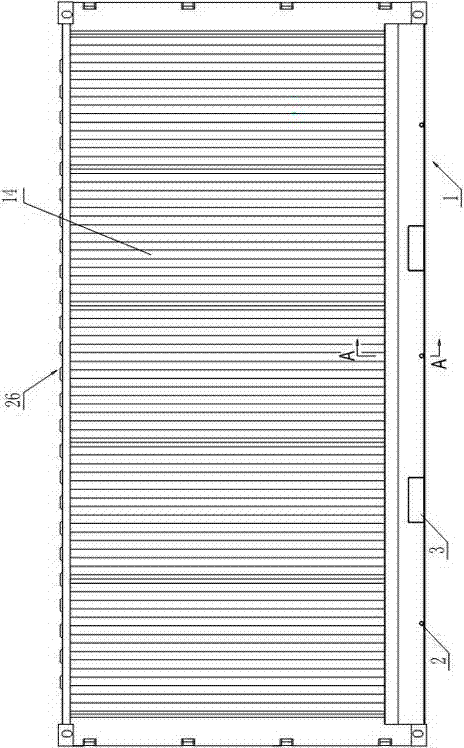 Container underframe for loading liquid vessel and container