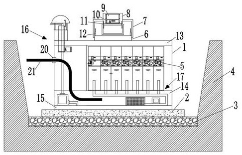 Buried ring network intelligent box for urban construction