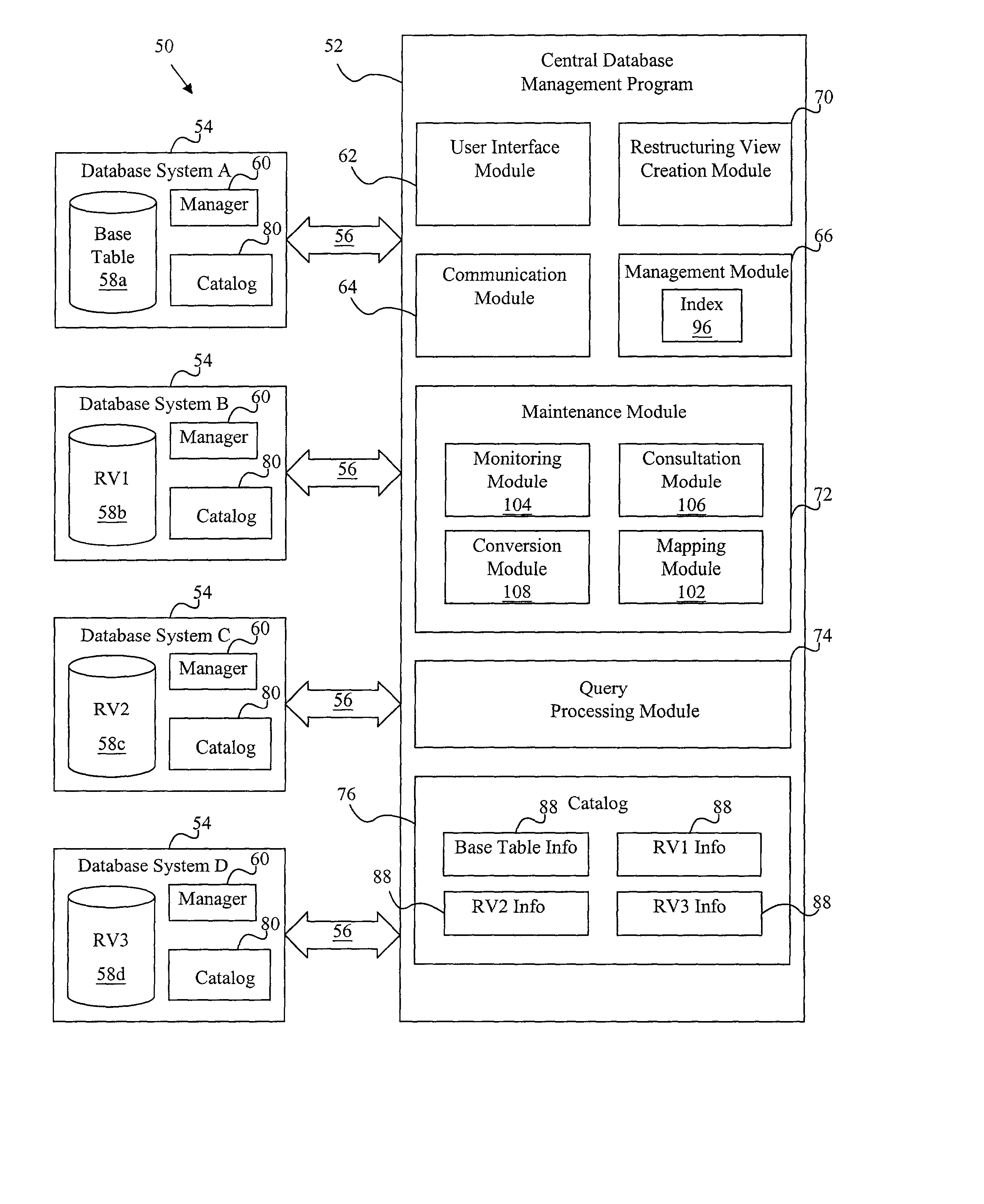 Restructuring view maintenance system and method