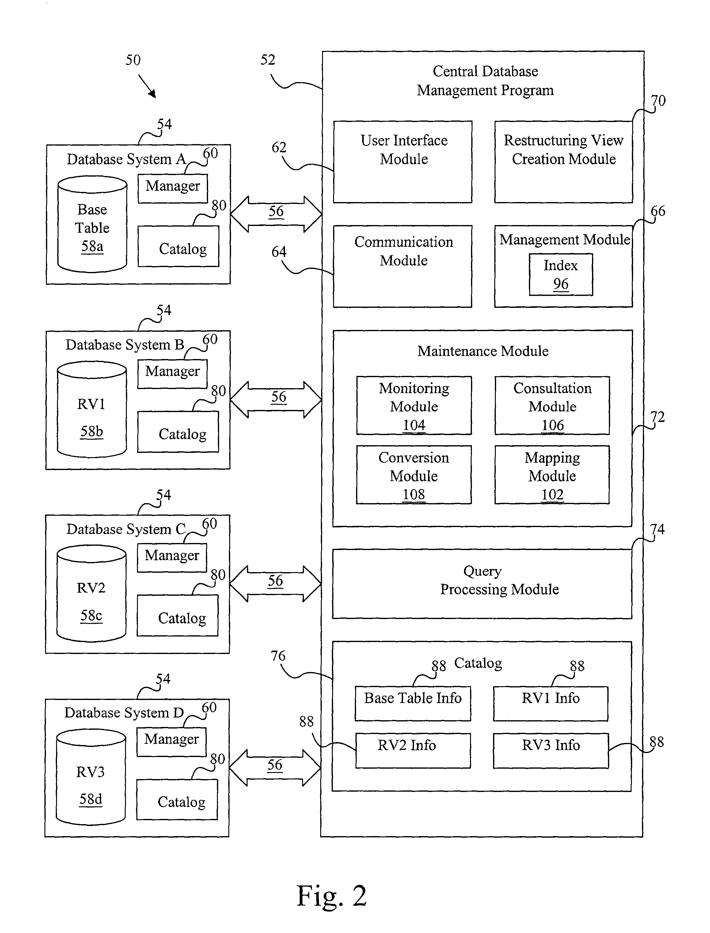 Restructuring view maintenance system and method