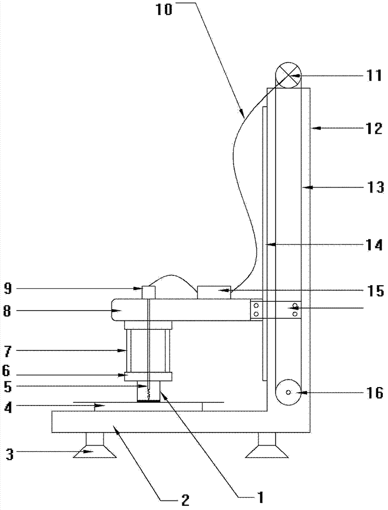 Mounting pressure test mechanism used for ball grid array (BGA) repair work