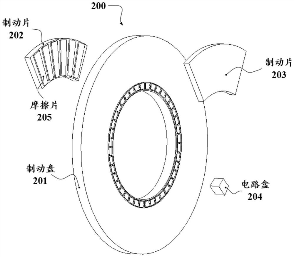 Friction power generation device based on friction brake and friction brake