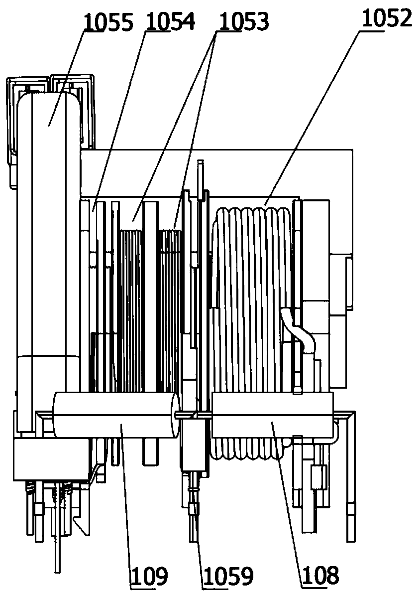 Improved microwave variable-frequency power supply assembly and heat dissipation structure