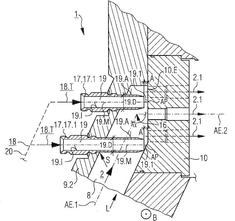 Headbox for a machine for producing a fibrous web