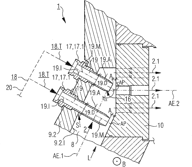 Headbox for a machine for producing a fibrous web