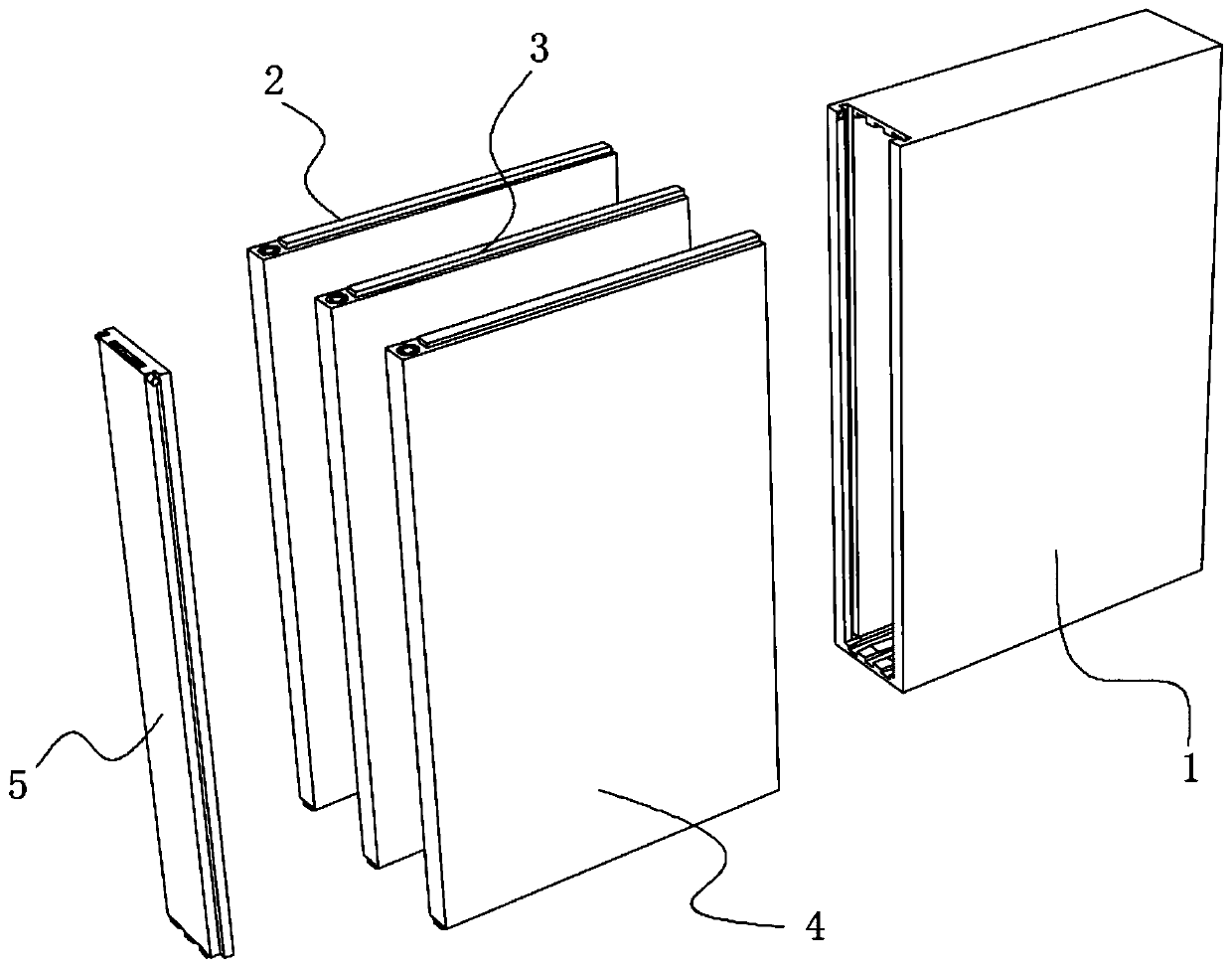 High-flame-retardant steel fireproof door made of environment-friendly filling material