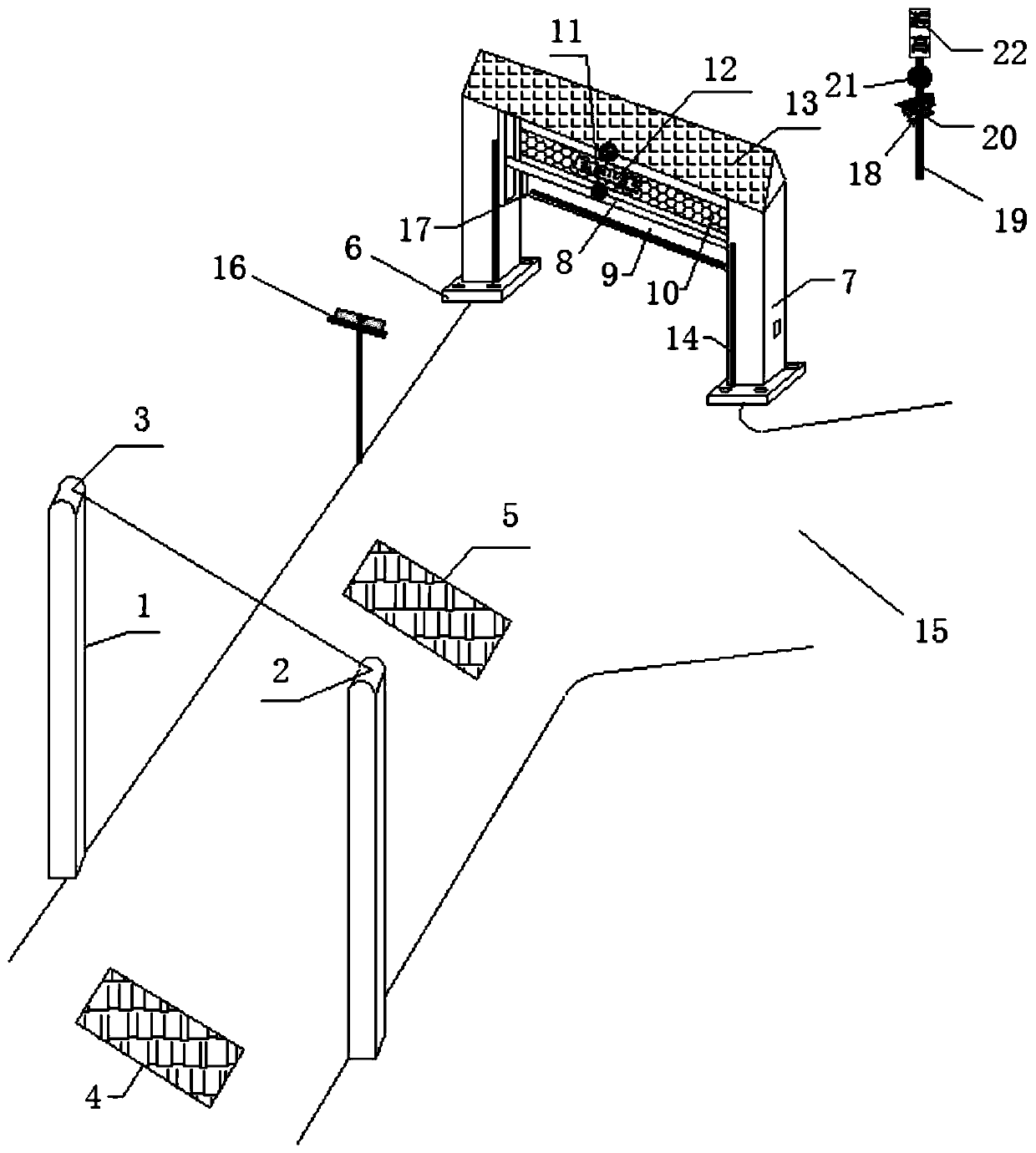 Intelligent early warning height limiting system and work method