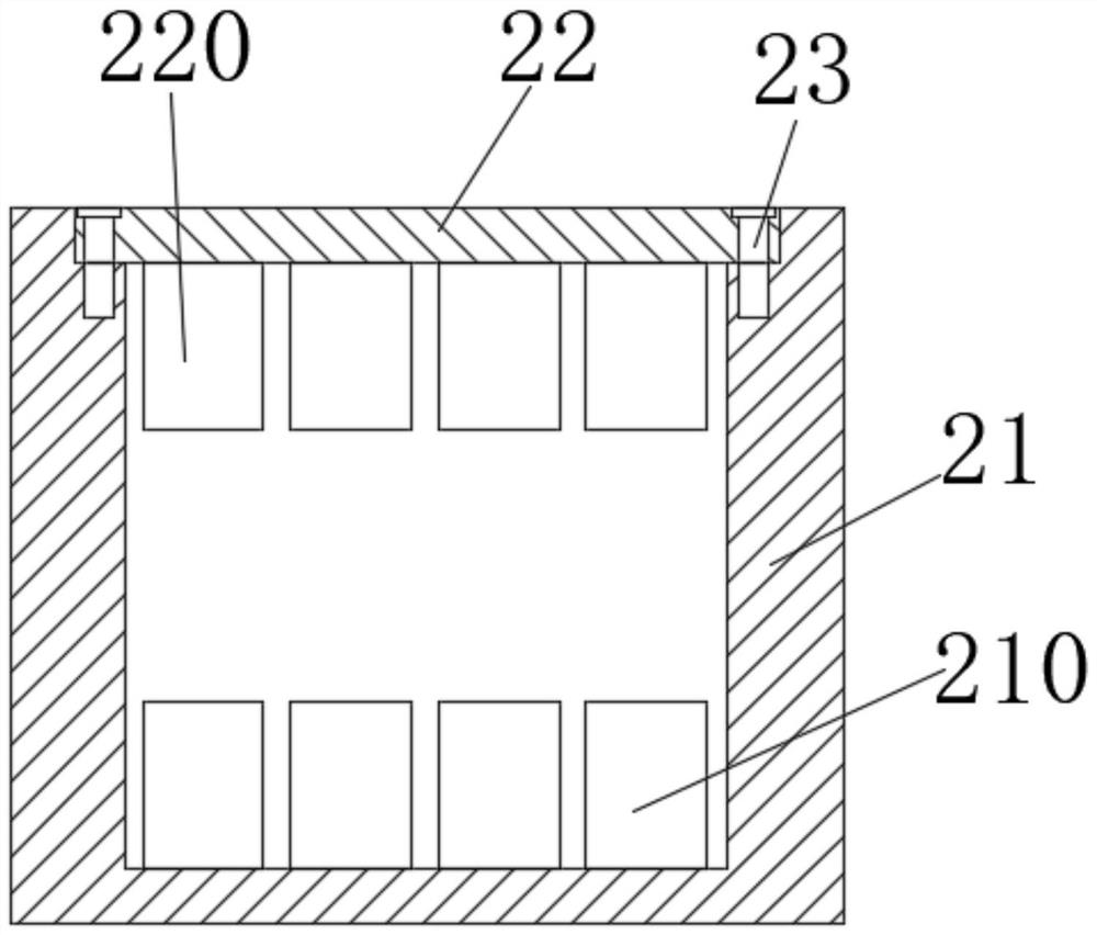 Battery storage structure of sound equipment