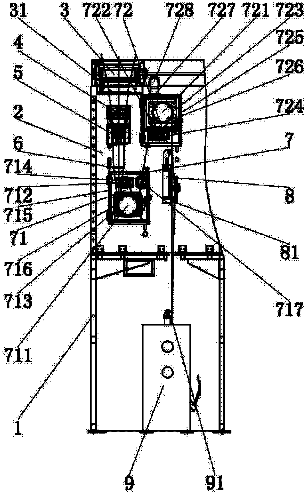 Hot roller drafting type corterra pre-oriented filament drafting and wingding device