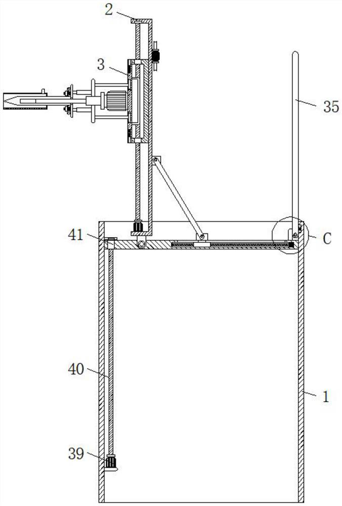 Depth-adjustable drilling device facilitating bone residue collection for orthopedics department