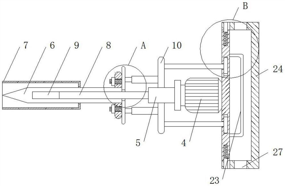 Depth-adjustable drilling device facilitating bone residue collection for orthopedics department