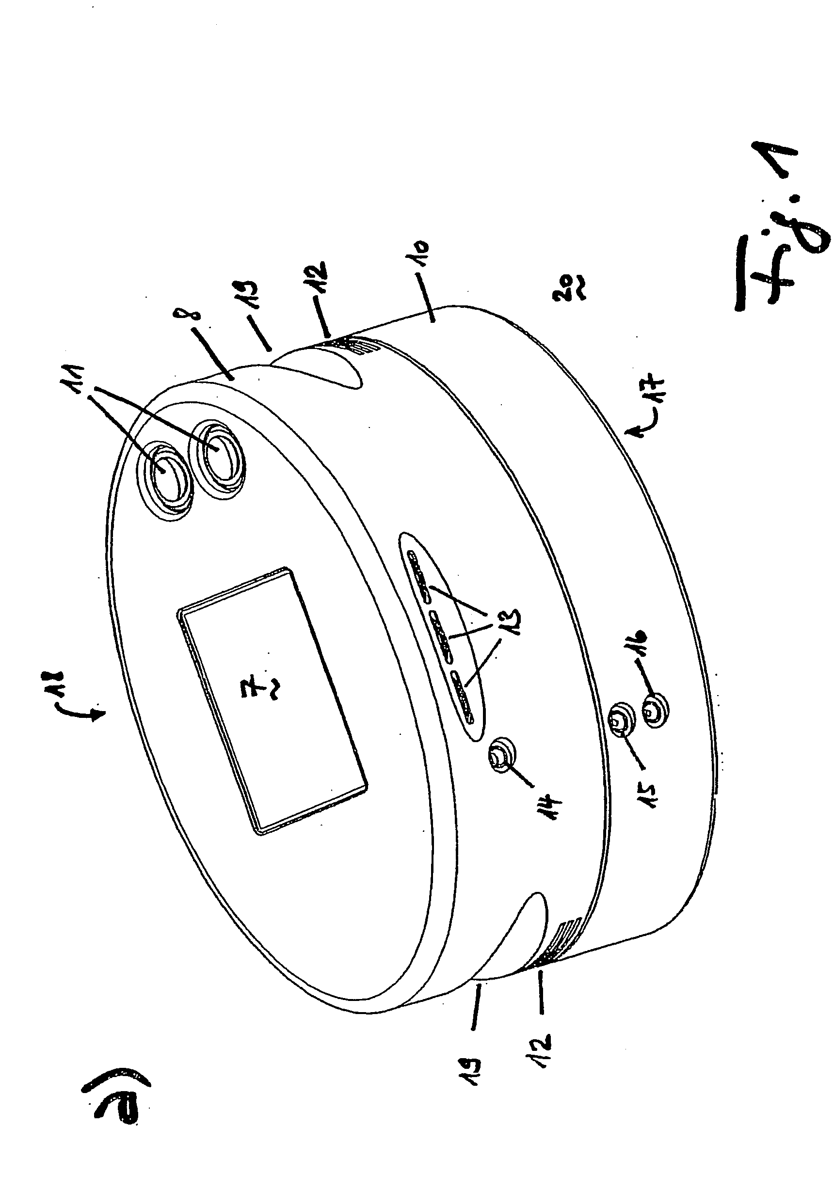 Device for checking security elements