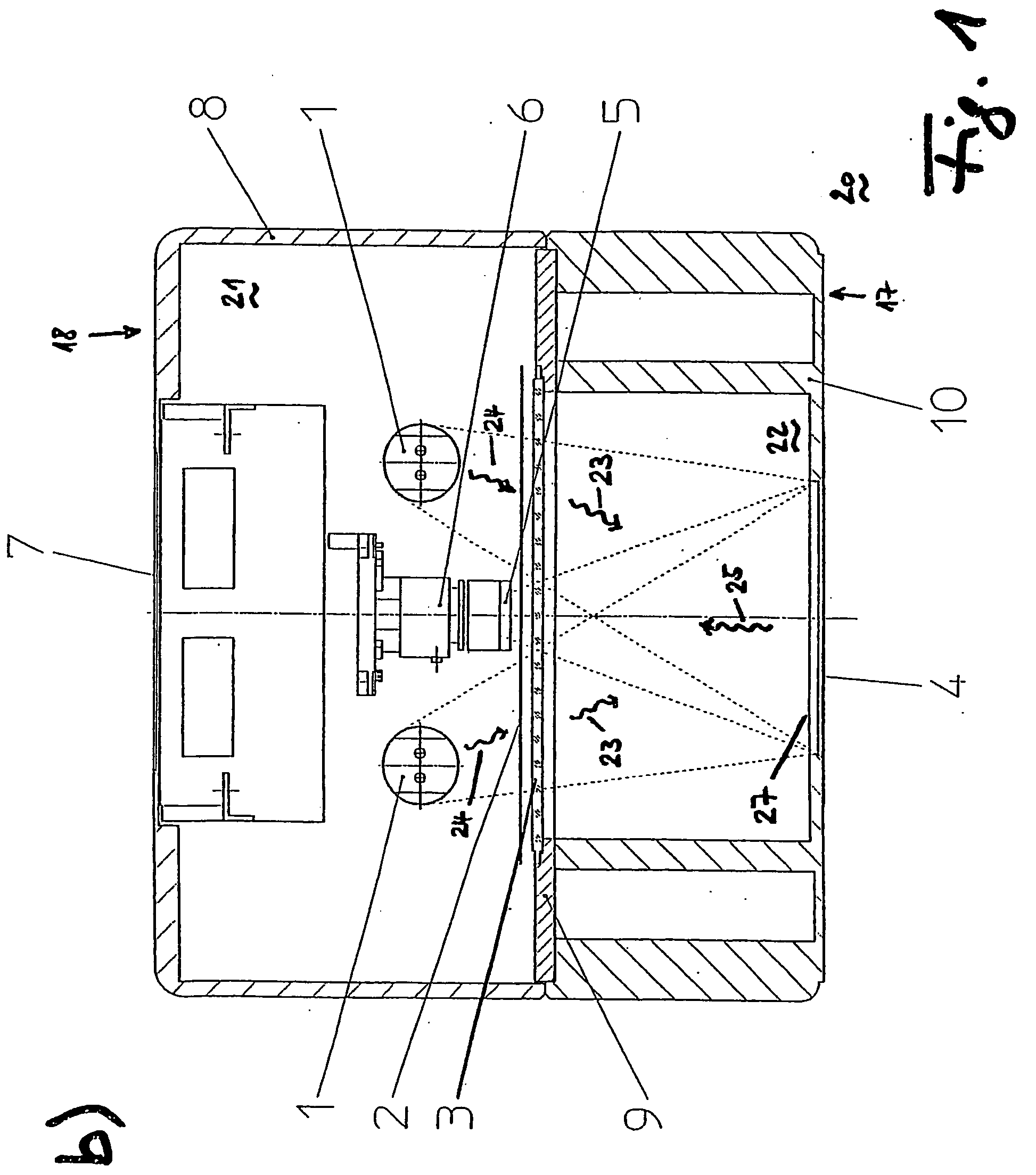 Device for checking security elements