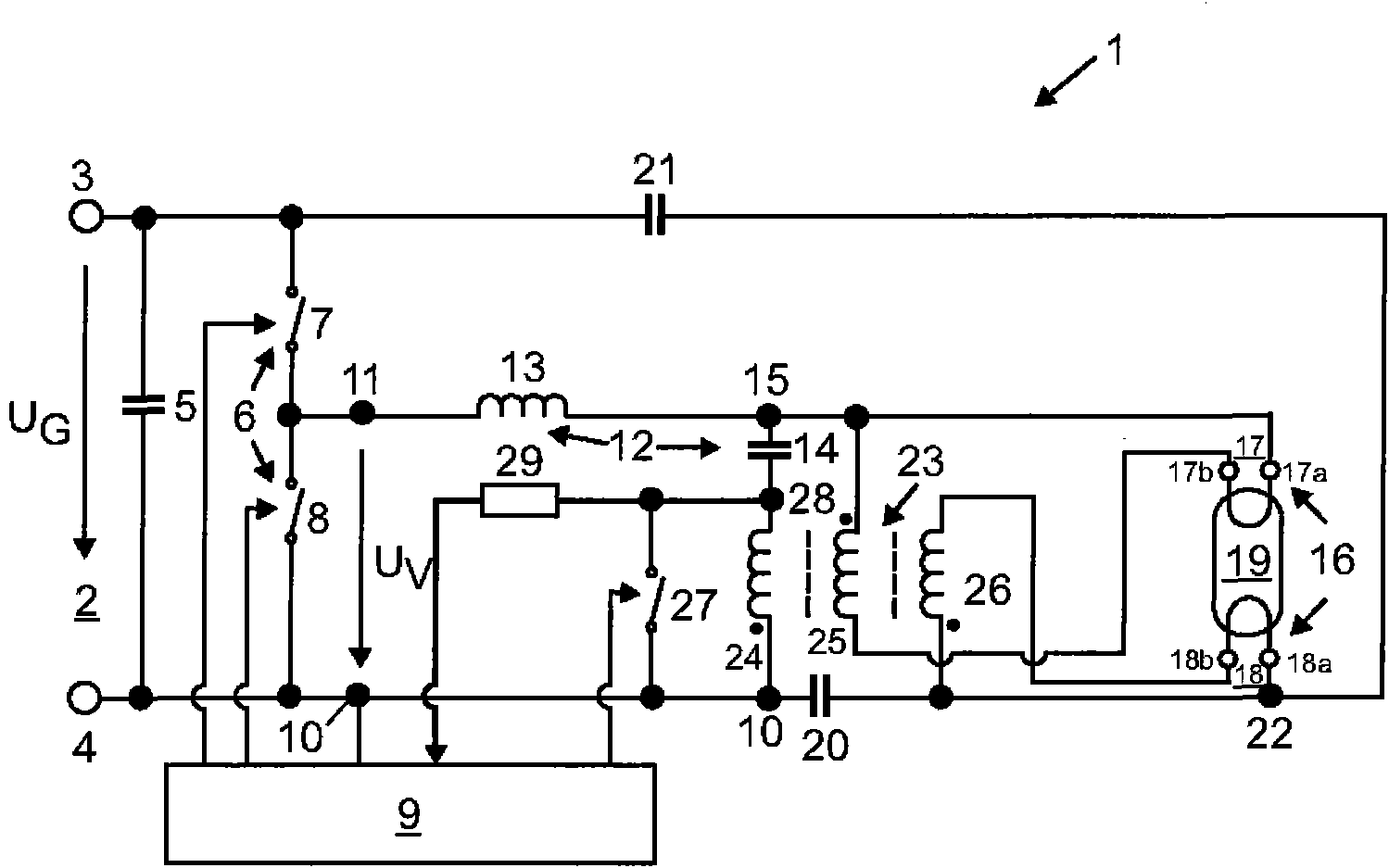 Circuit arrangement for operating a low-pressure gas discharge lamp and corresponding method