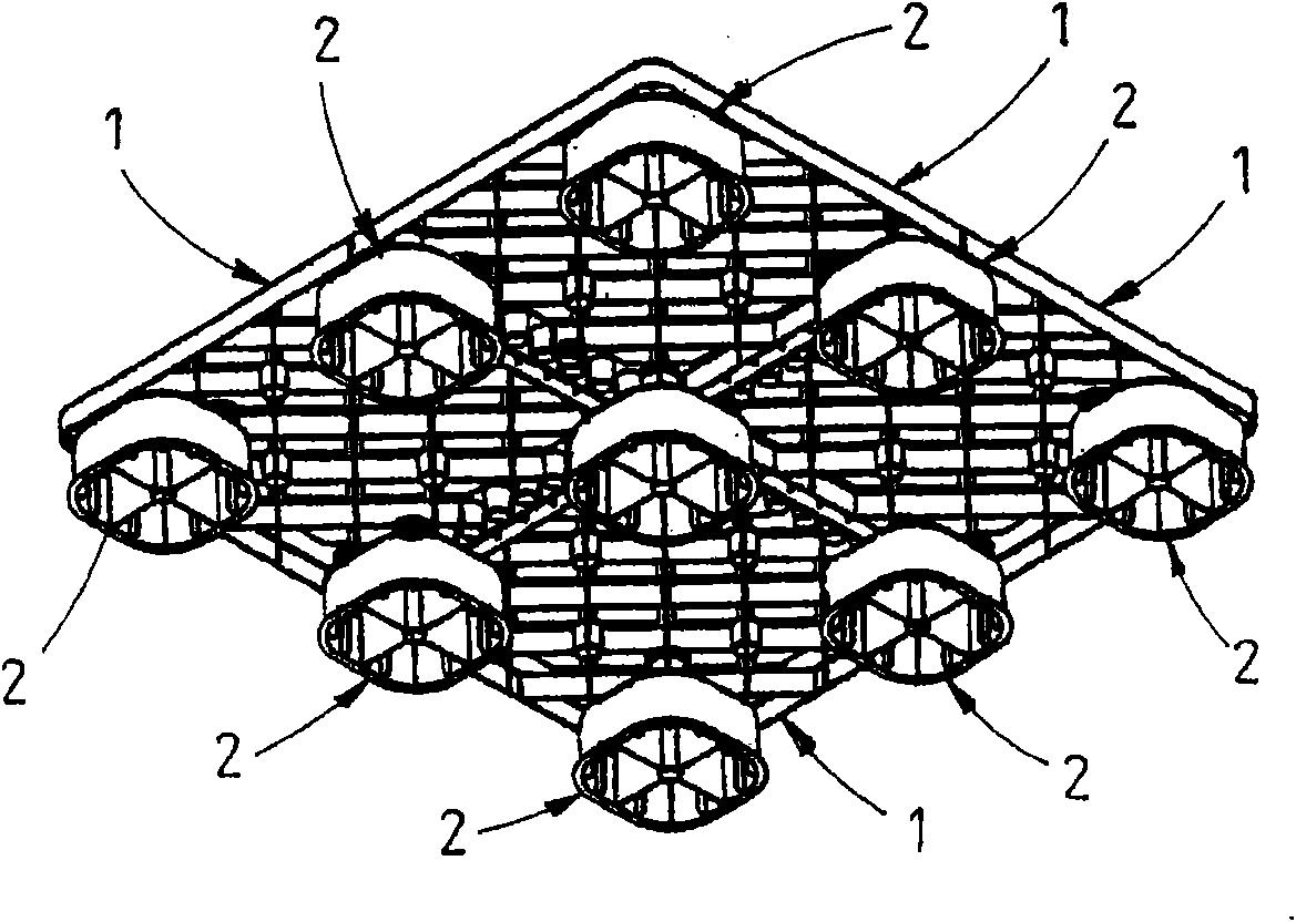 Plastic cement combined type pallet