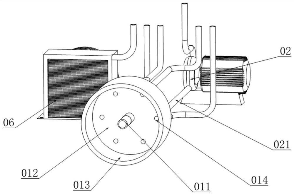 A device and method for adjusting the temperature of pipeline fluid used for food waste composting