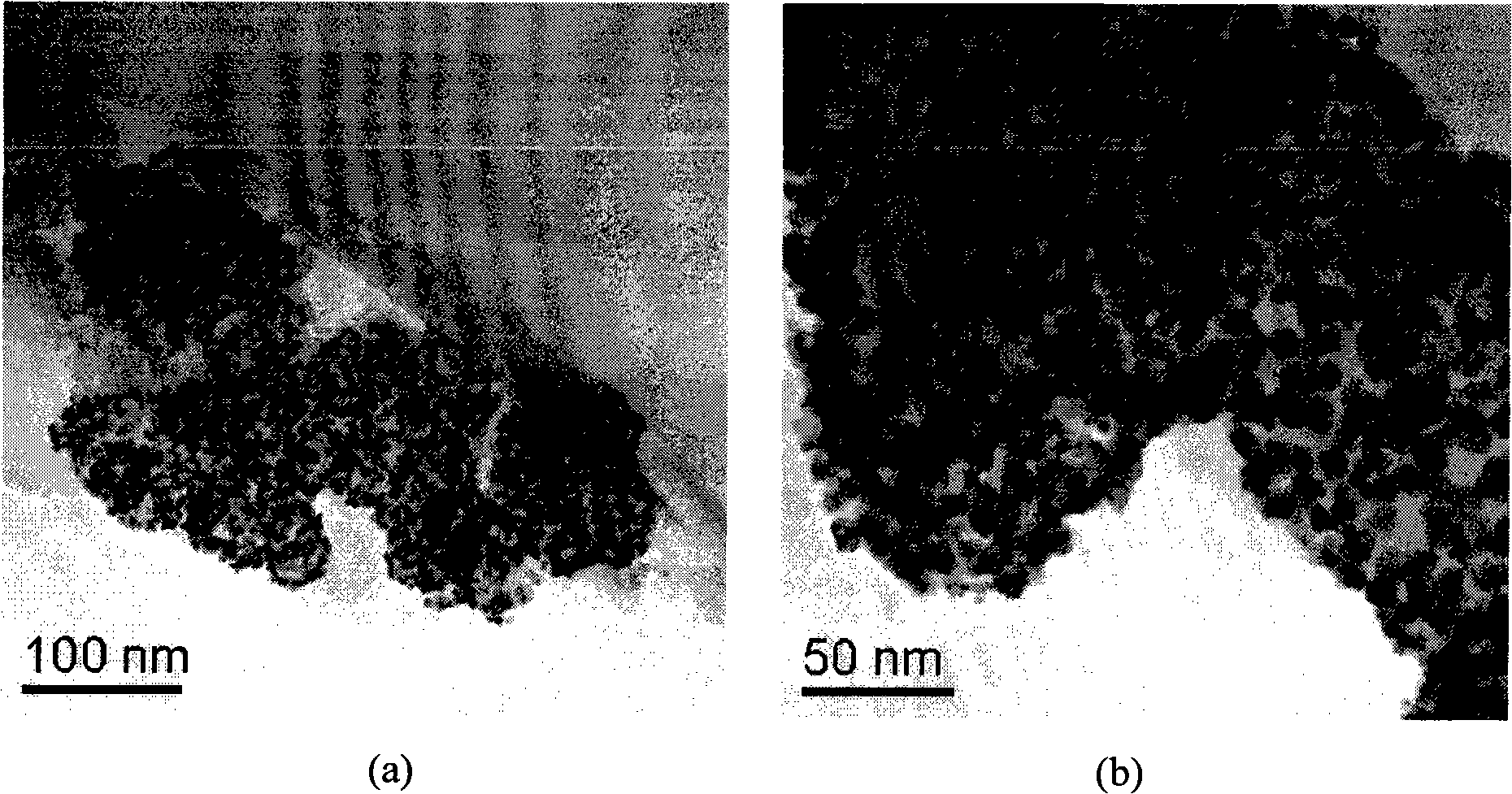 Method for preparing supported type nano Pt(Pt-M)/carrier catalyst