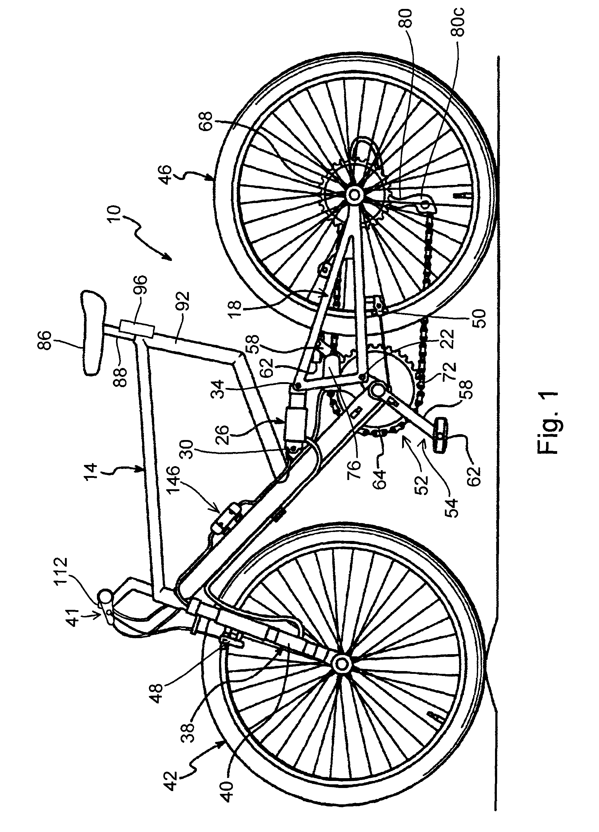 Apparatus for controlling multiple bicycle operating characteristics