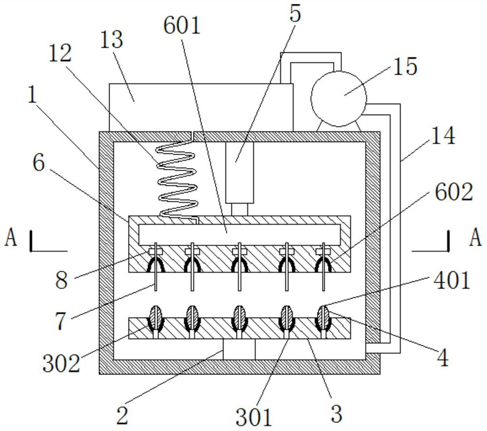 A jewelry inner hole grinding device using centrifugal principle