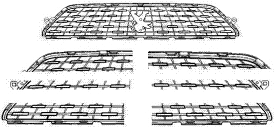 Car grille hot stamping technology