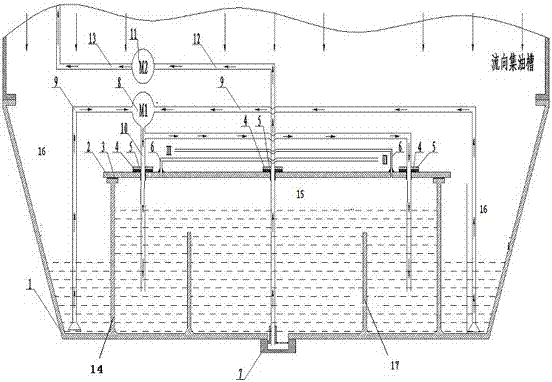 Dry type oil pan oil supply device applicable to large-inclination-angle diesel engine