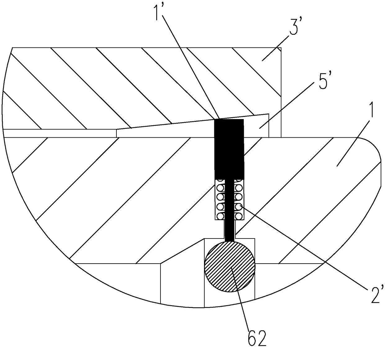 Contraction band anti-interference gate valve