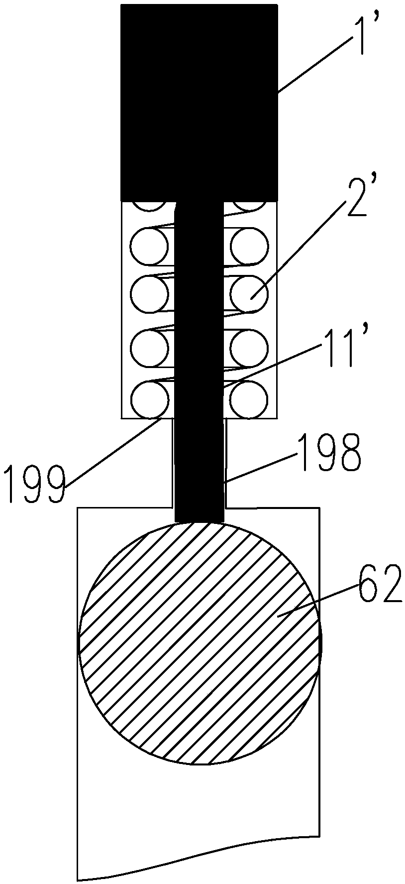 Contraction band anti-interference gate valve