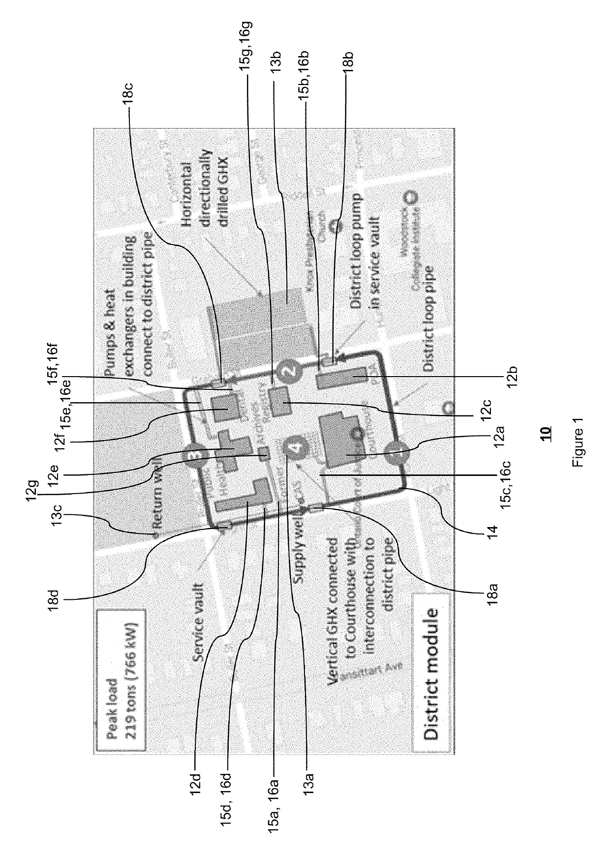 Method and system for controlling the heating and cooling requirements in a modular heat energy network