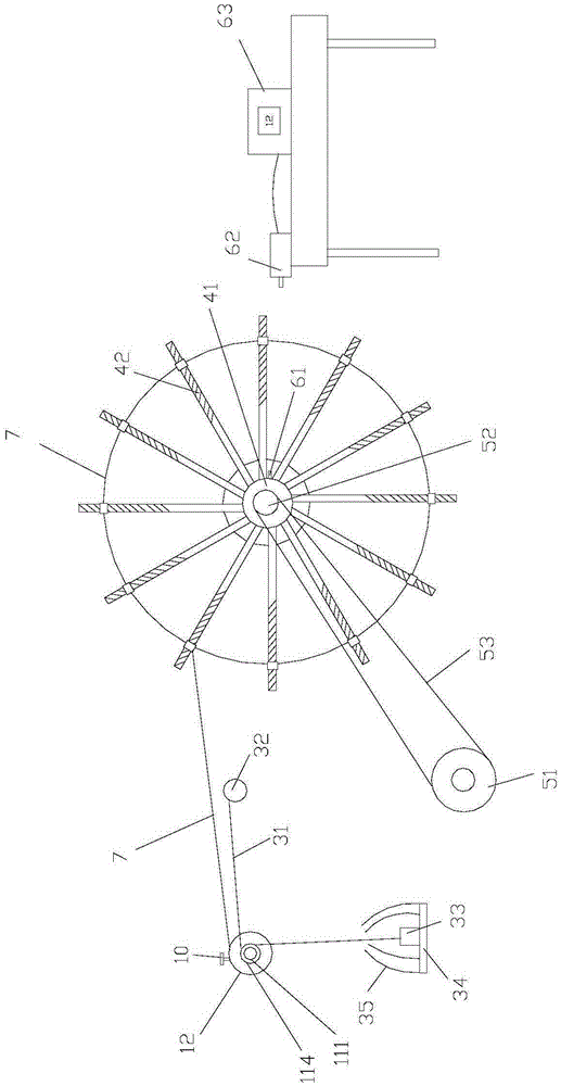 Polyethylene film winding and cutting mechanism