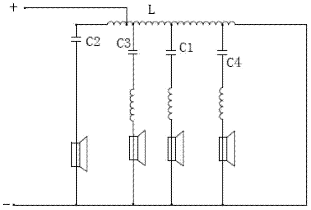 Frequency divider of loudspeaker box