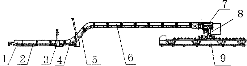 Self-moving type reversed loader for coal mine