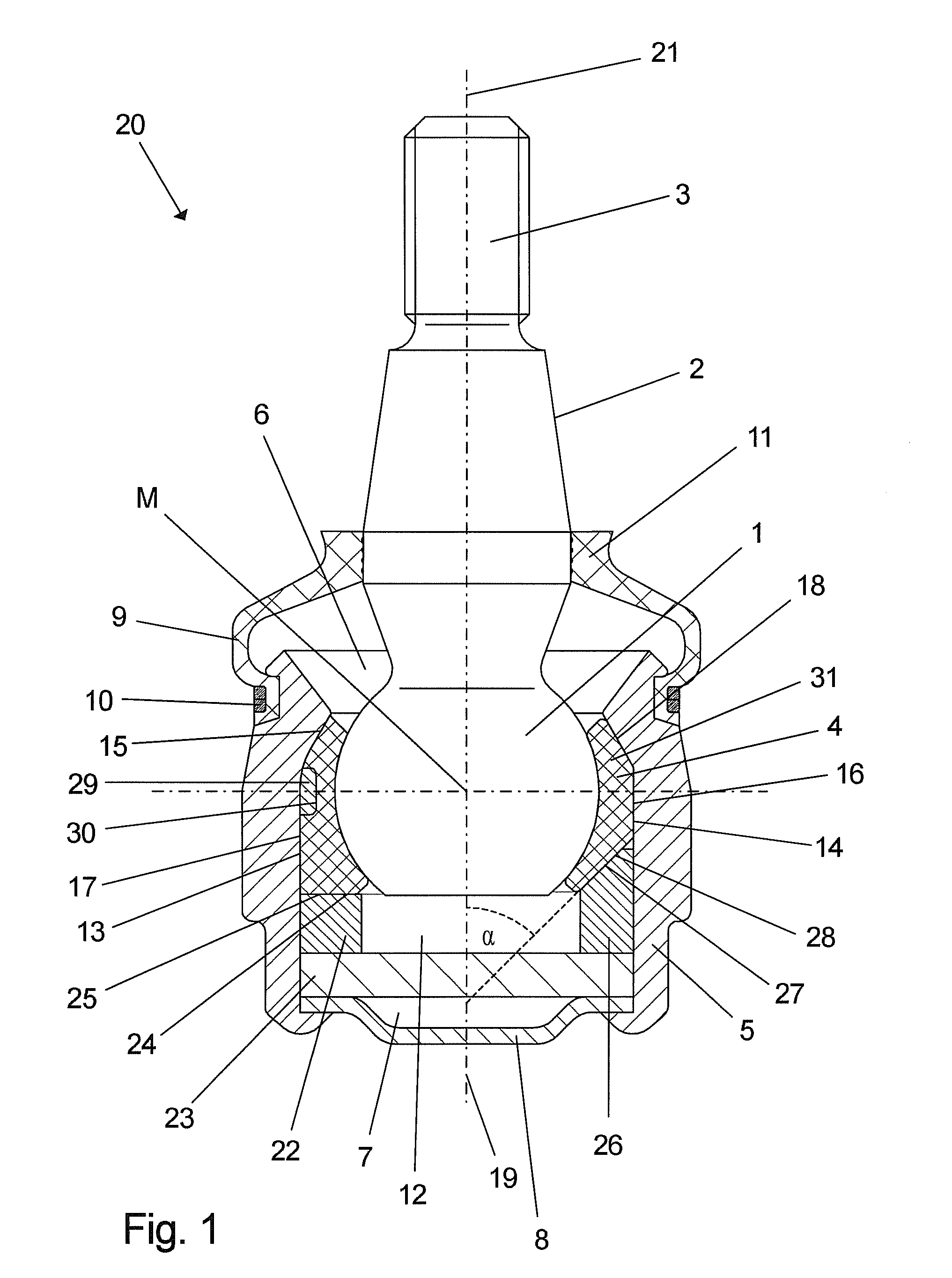 Joint for a motor vehicle