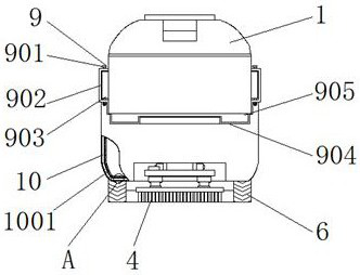 Floor washing machine with detachable water tank