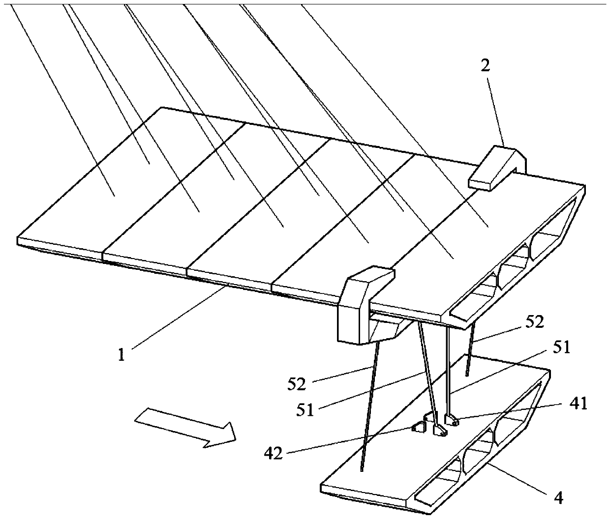 Beam section transportation method for bridge girder cantilever assembly