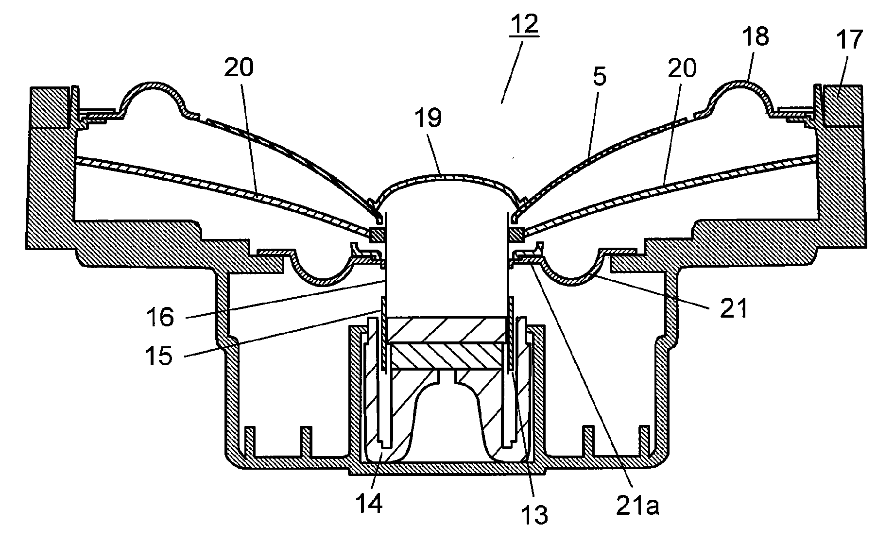 Speaker diaphragm, speaker using said diaphragm, and speaker diaphragm manufacturing method