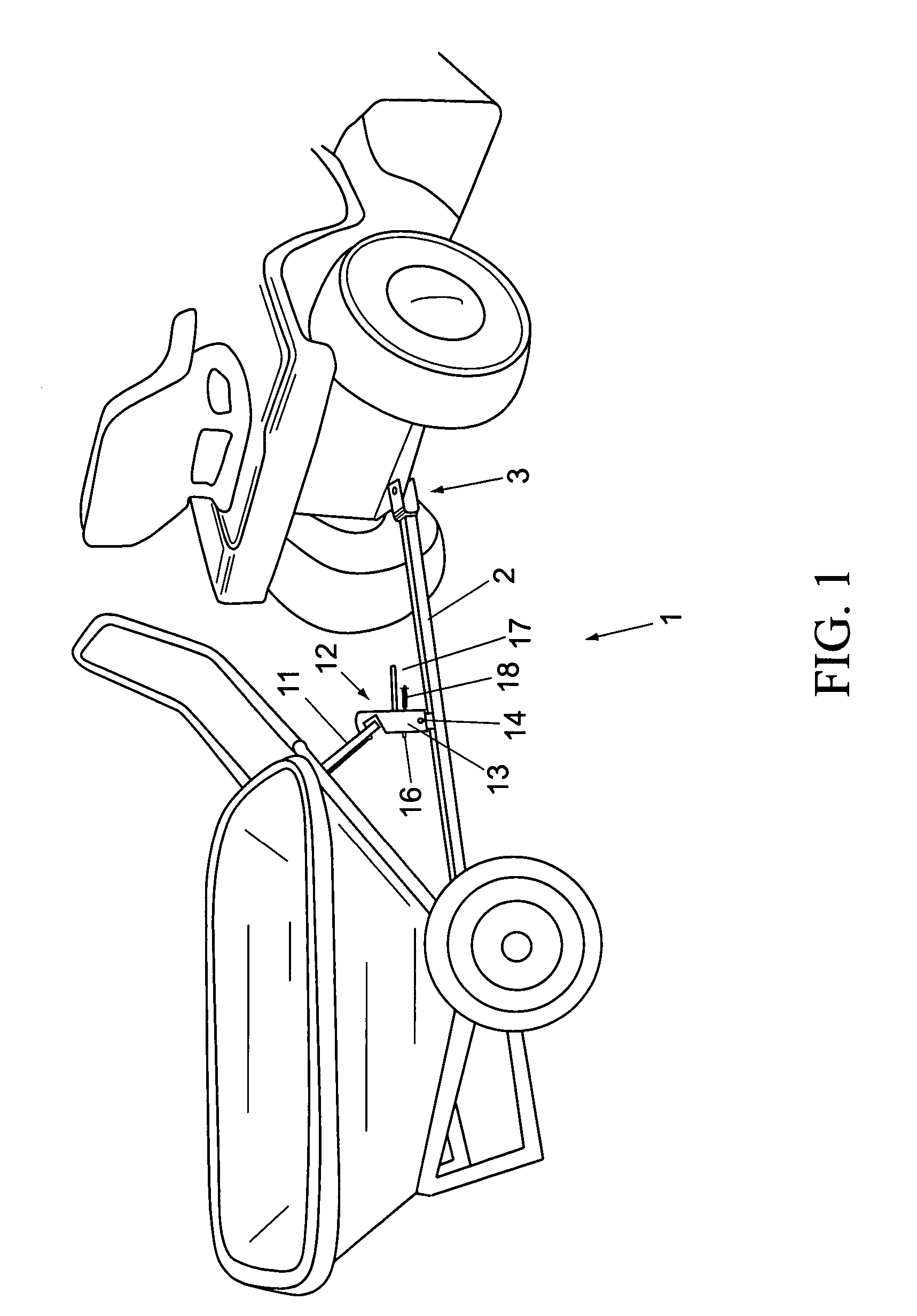 Trailer adapter hitch for a barrow