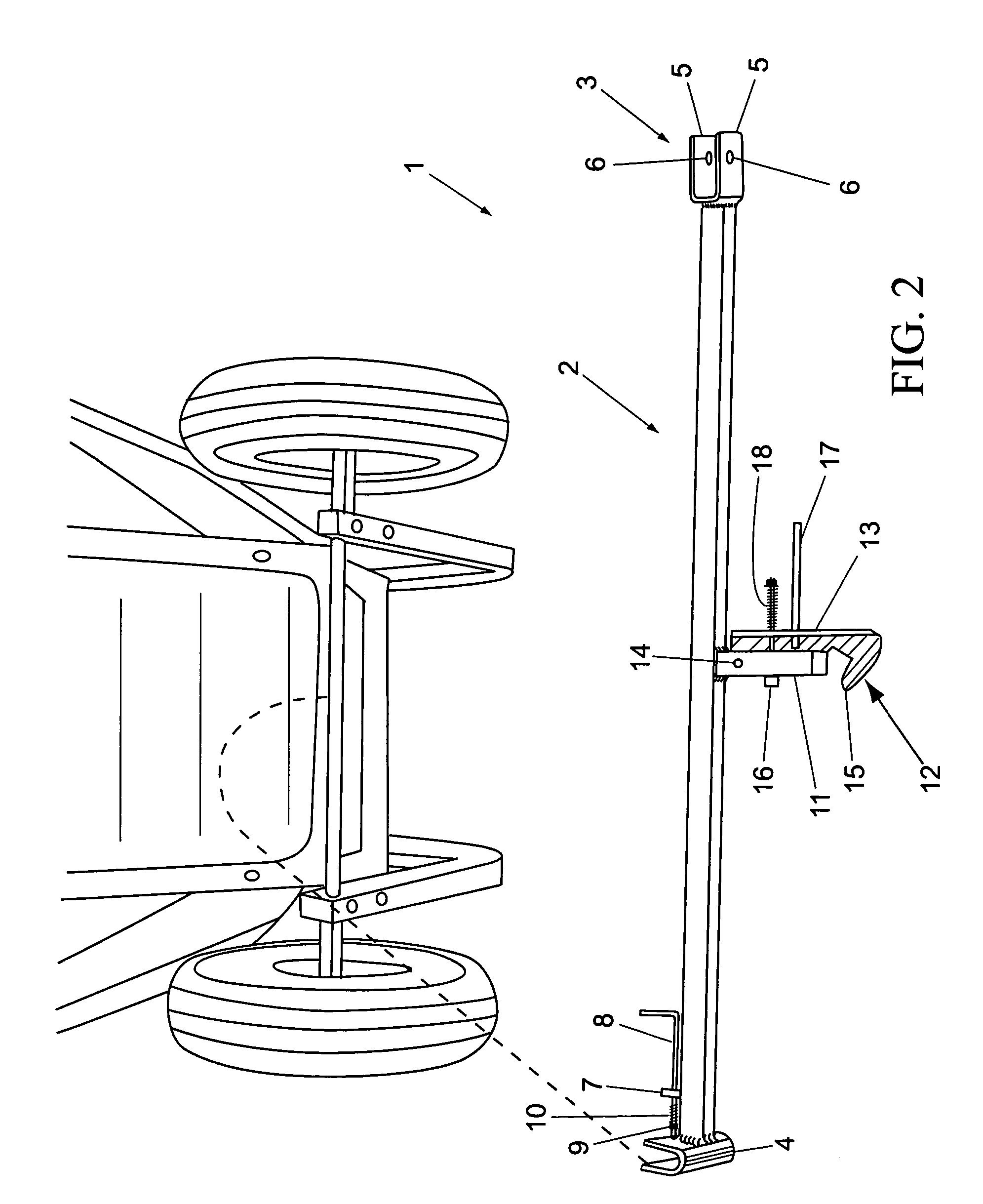 Trailer adapter hitch for a barrow