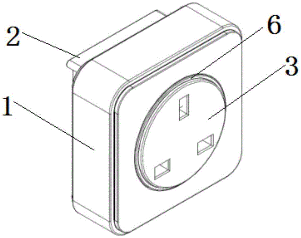 Hanging plate socket