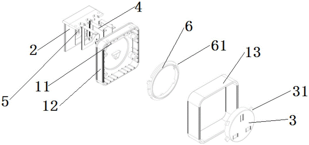 Hanging plate socket