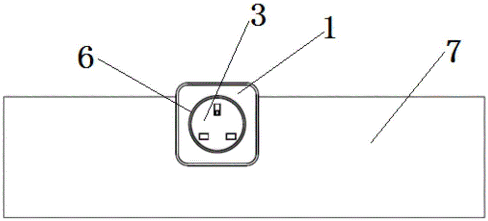 Hanging plate socket