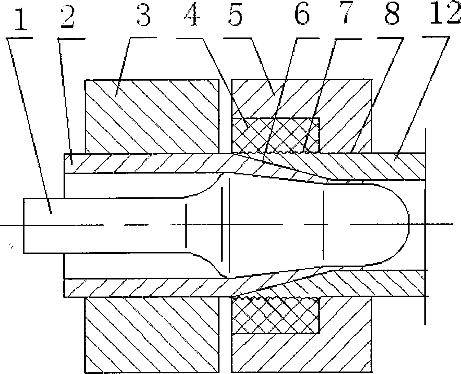 Plug-in type copper aluminum pipe welded joint and method of producing the same