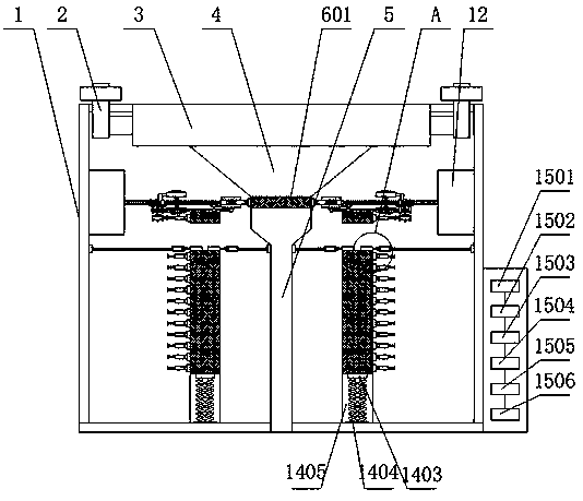 Composite water discharging system of waste mineral oil