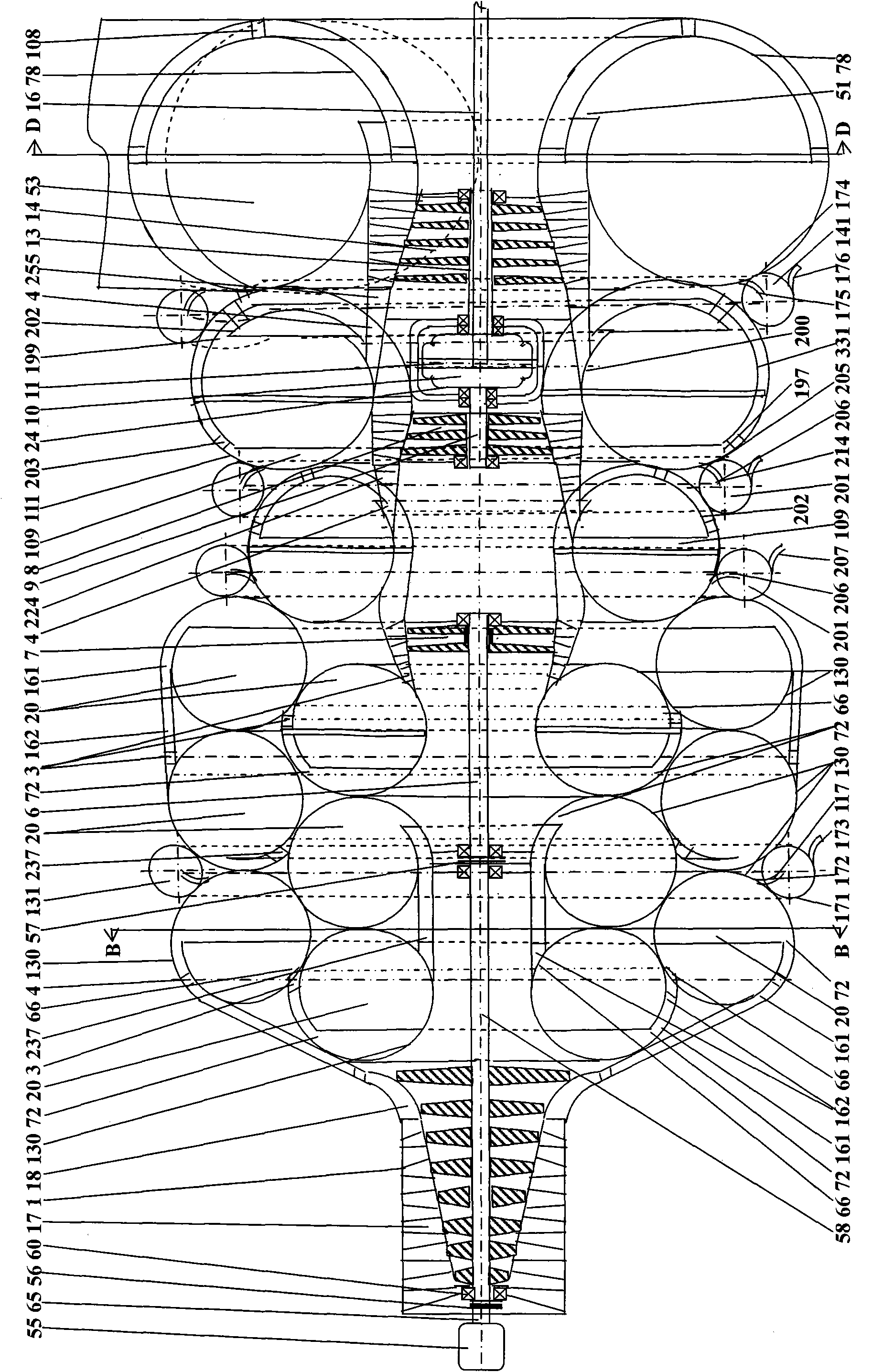 Utilization device for spiral internal air energy