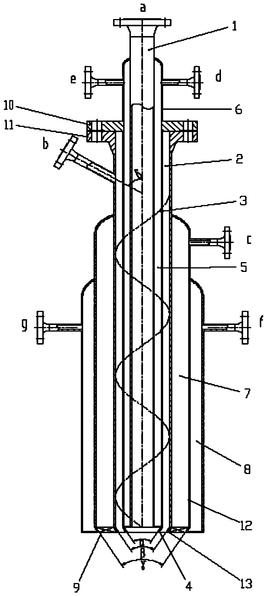 High-temperature gasification nozzle for petroleum coke