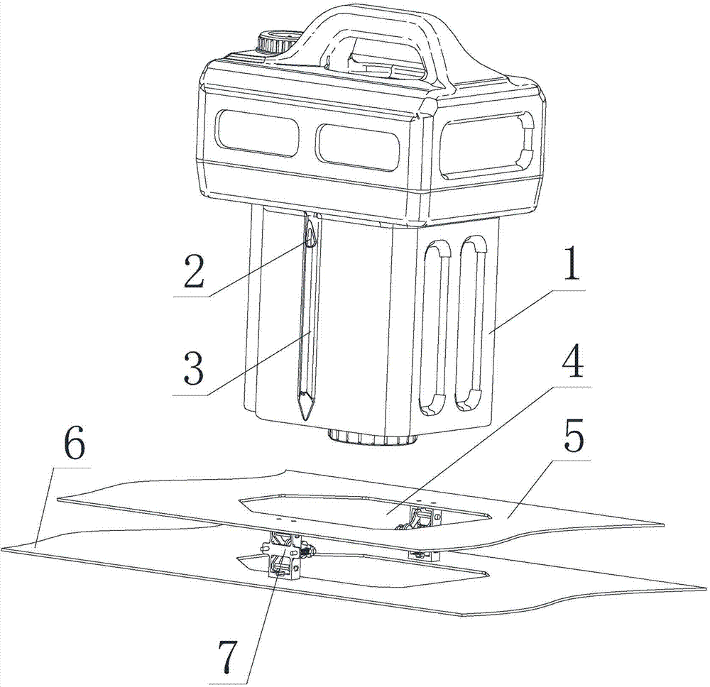 Lead-in and limiting mechanism for vehicle-carried container of unmanned aerial vehicle